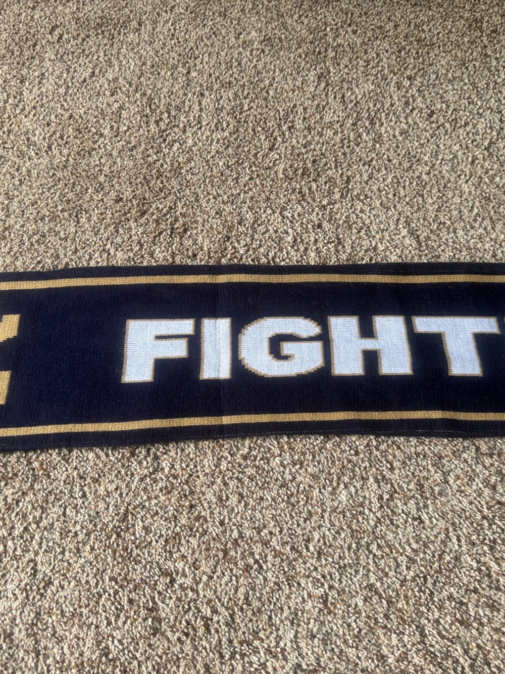 Notre Dame Fighting Irish Navy and Gold Scarf